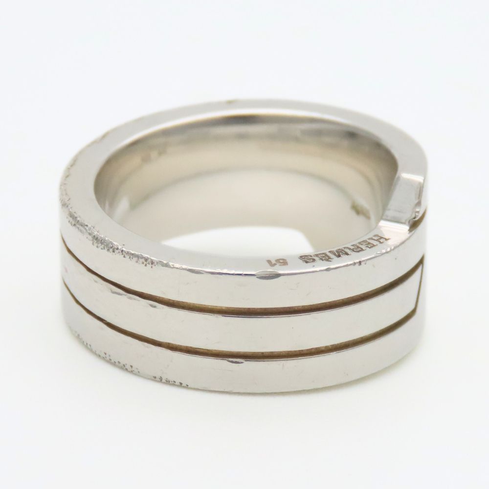 Hermes Ring Italic 51 925 Sterling Silver — view 4