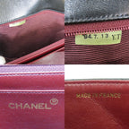Chanel Shoulder Bag Diana Lambskin Black Gold Crossbody CC Logo Chain — view 7