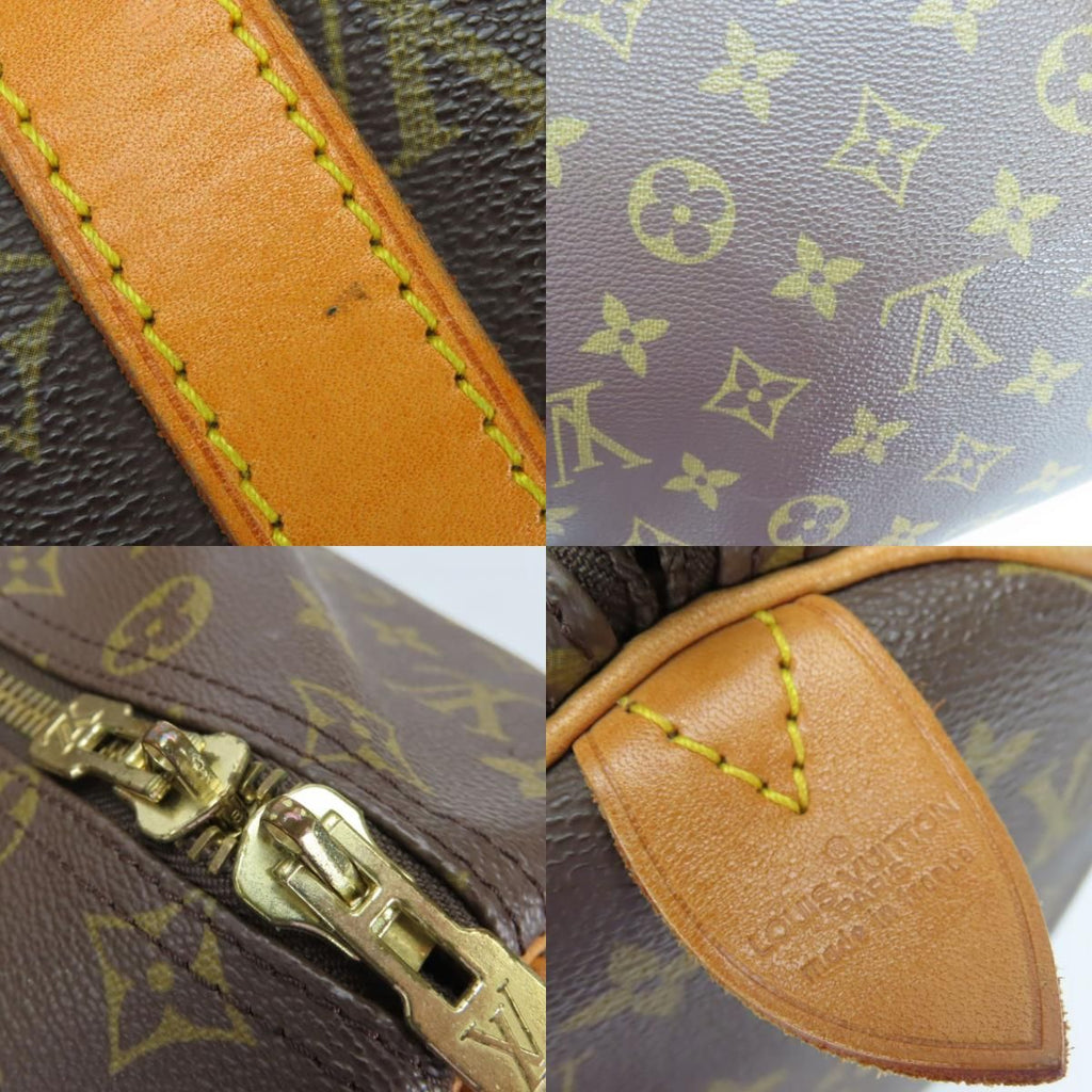 Louis Vuitton Boston Bag Keepall 45 Monogram Leather Brown Travel Business — view 6