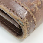 Gucci Wallet Interlocking Shim Marais the Brown Gold Bifold Casual — view 7