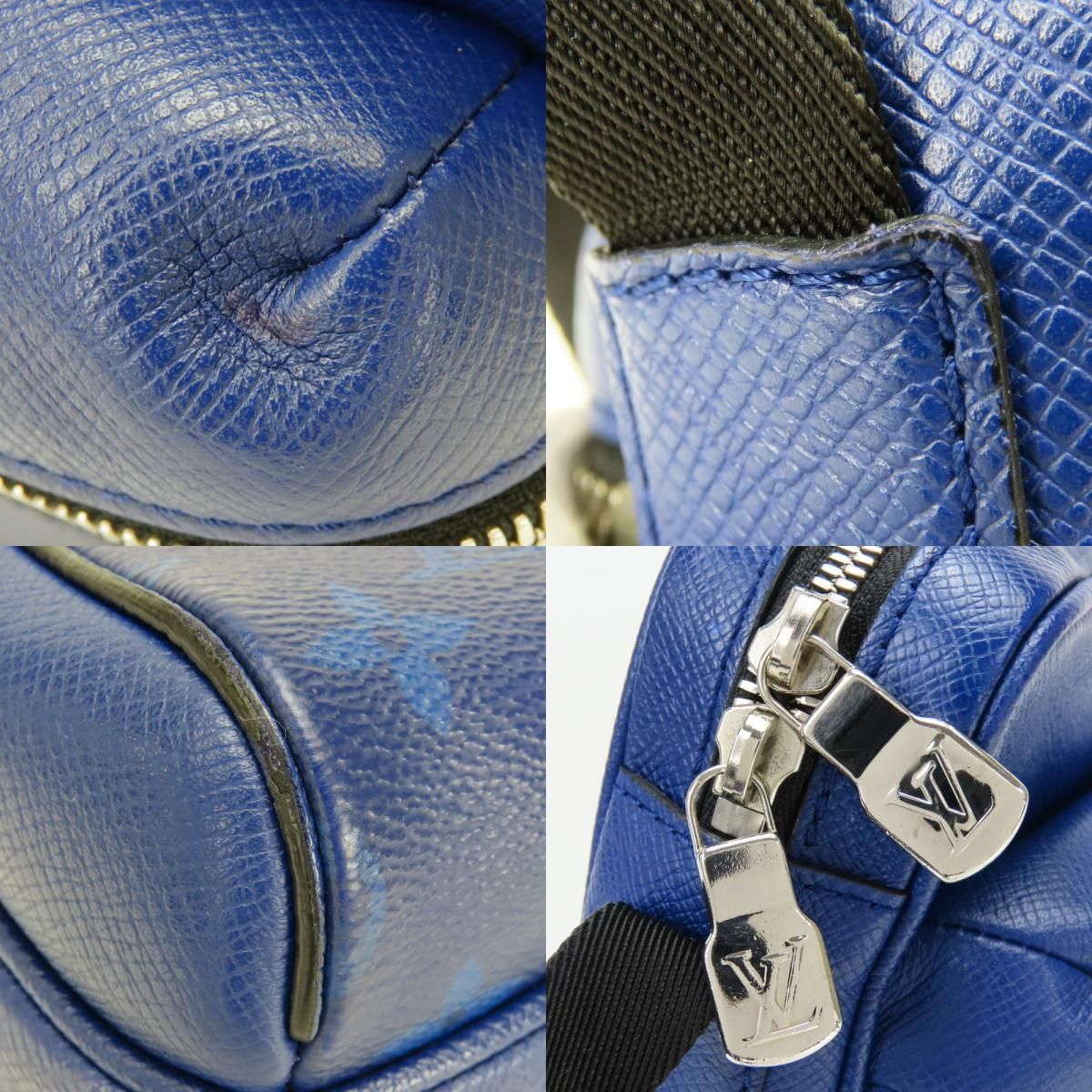 Louis Vuitton Shoulder Bag Outdoor Messenger PM Monogram Taiga Cobalt Crossbody — view 5