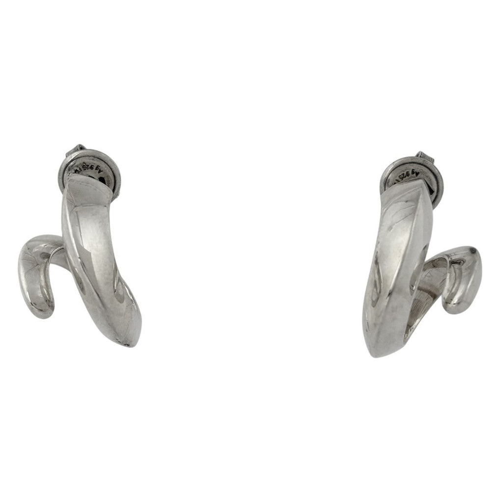 Bottega Veneta Spiral Earrings 925 Sterling Silver