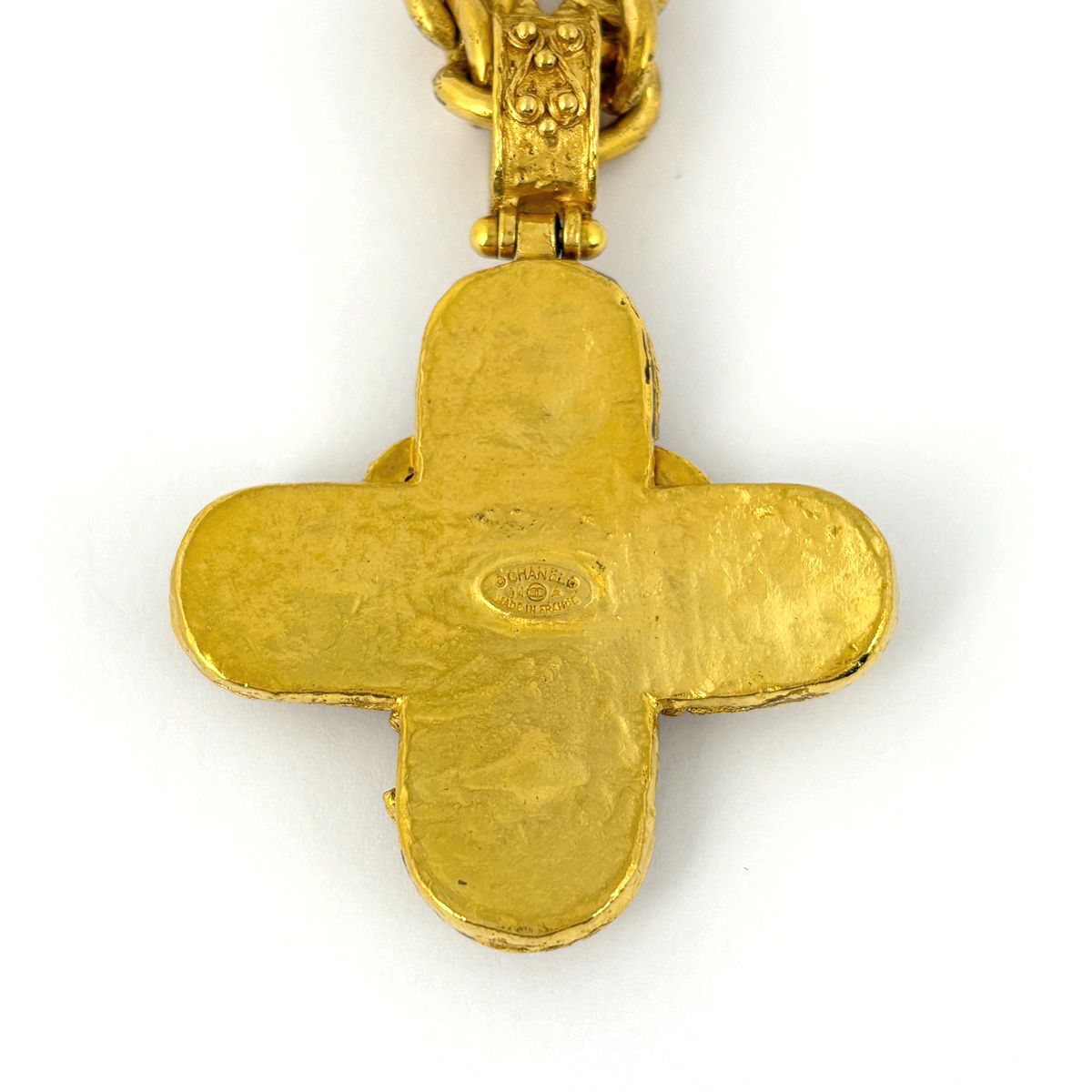 Chanel CC Logo Chain Necklace Long Gold Plated — view 2