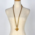 Chanel CC Logo Chain Necklace Long Gold Plated — view 7