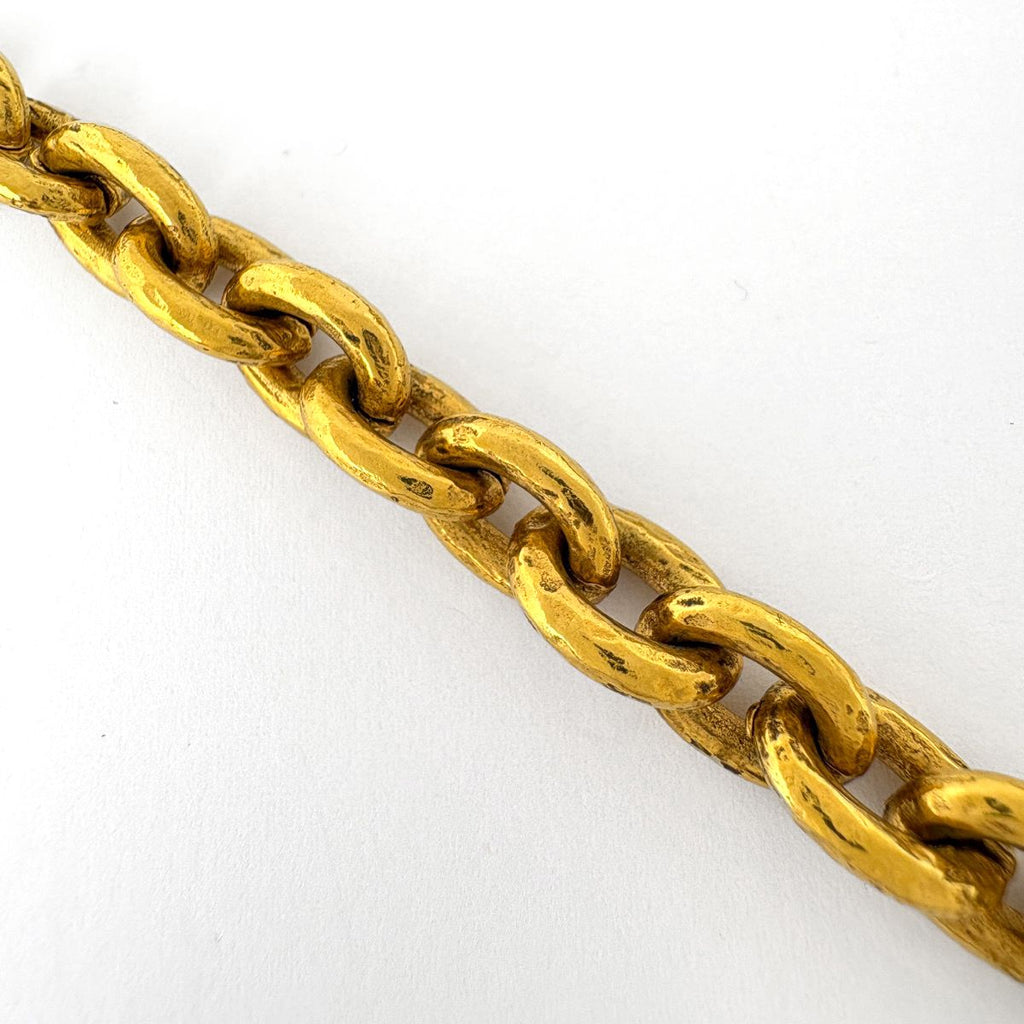 Chanel CC Logo Chain Necklace Long Gold Plated — view 4