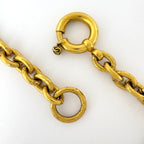 Chanel CC Logo Chain Necklace Long Gold Plated — view 3
