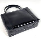 Dior Maris Pearl Handbag 2-Way Enamel Patent Leather Black — view 2