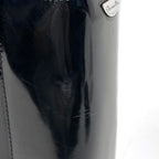 Dior Maris Pearl Handbag 2-Way Enamel Patent Leather Black — view 4