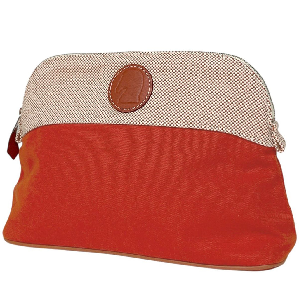 Hermes Bolide Pouch MM Canvas Red