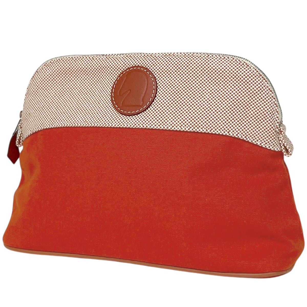 Hermes Bolide Pouch MM Canvas Red