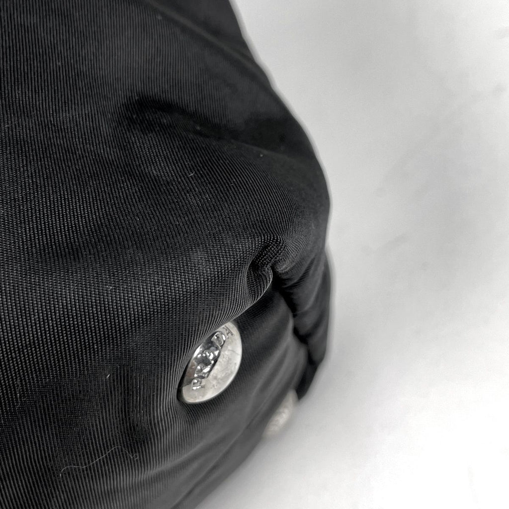Prada Logo Handbag 2-Way Nylon Nero — view 3