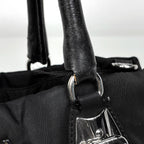 Prada Logo Handbag 2-Way Nylon Nero — view 5