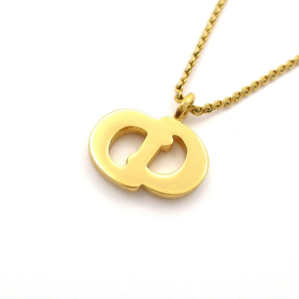 Dior Necklace Gold CD Logo — view 3