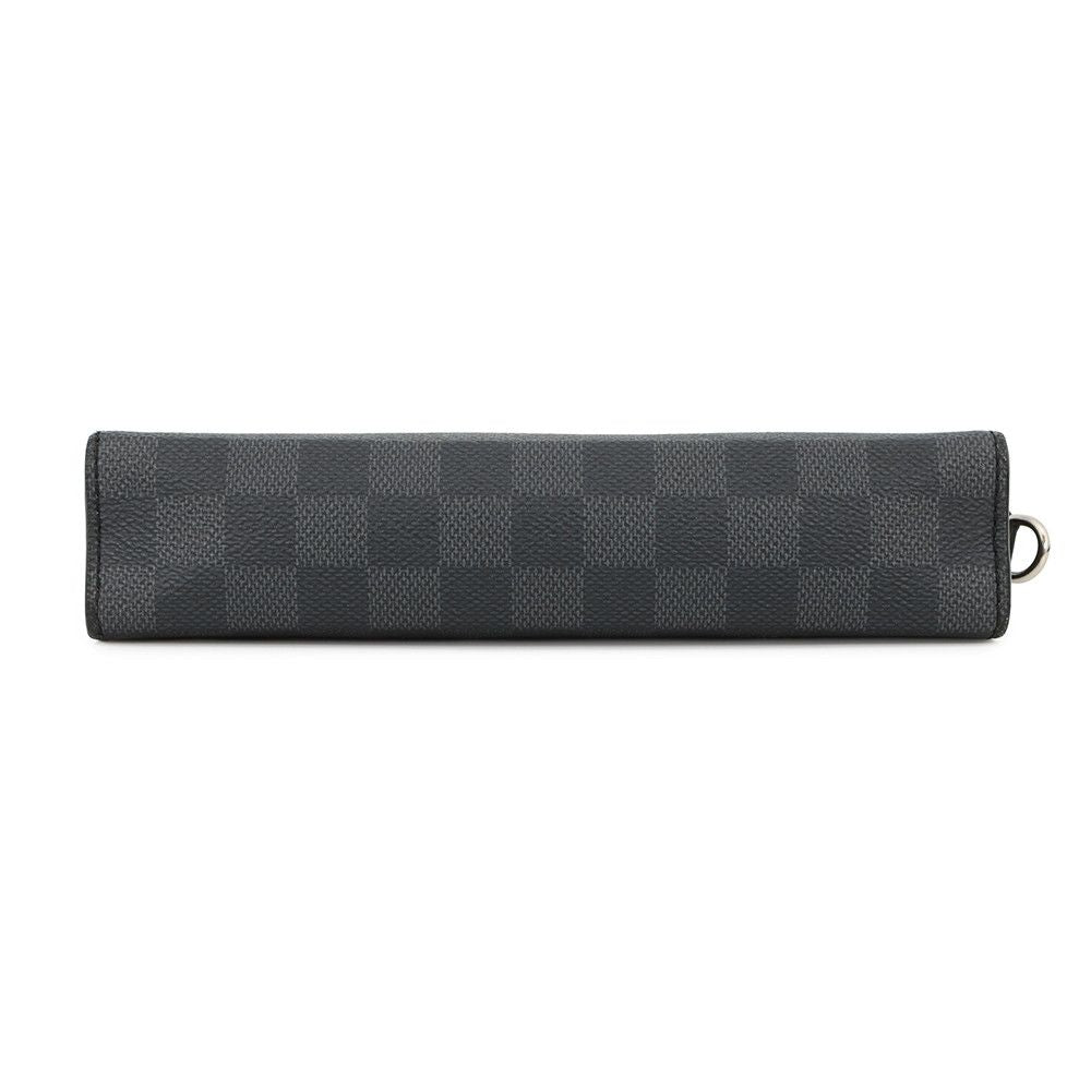 Louis Vuitton Shoulder Bag Damier Graphite Gaston Wearable Wallet Black — view 3