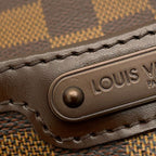 Louis Vuitton Shoulder Bag Damier Ebene Blue Msbeli GM Back — view 7