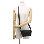 Louis Vuitton Shoulder Bag LV Aerolog Lambskin Pilot Wearable Wallet Black — view 4