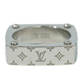 Louis Vuitton LV Ring Monogram Gold M Metal Silver