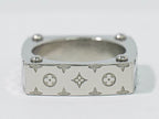 Louis Vuitton LV Ring Monogram Gold M Metal Silver — view 2