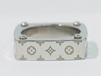 Louis Vuitton LV Ring Monogram Gold M Metal Silver — view 4