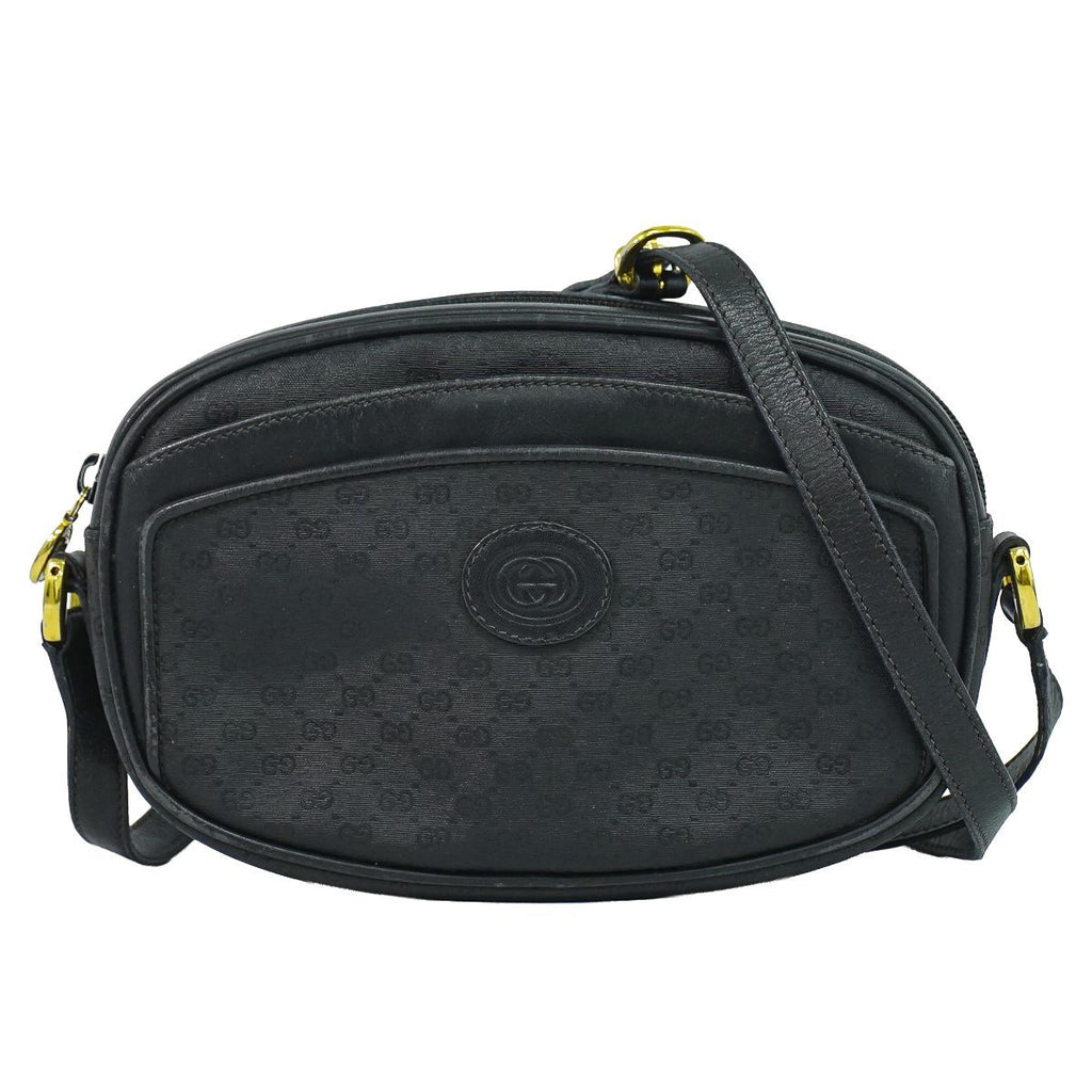 Gucci Micro GG Shoulder Bag Pochette Black