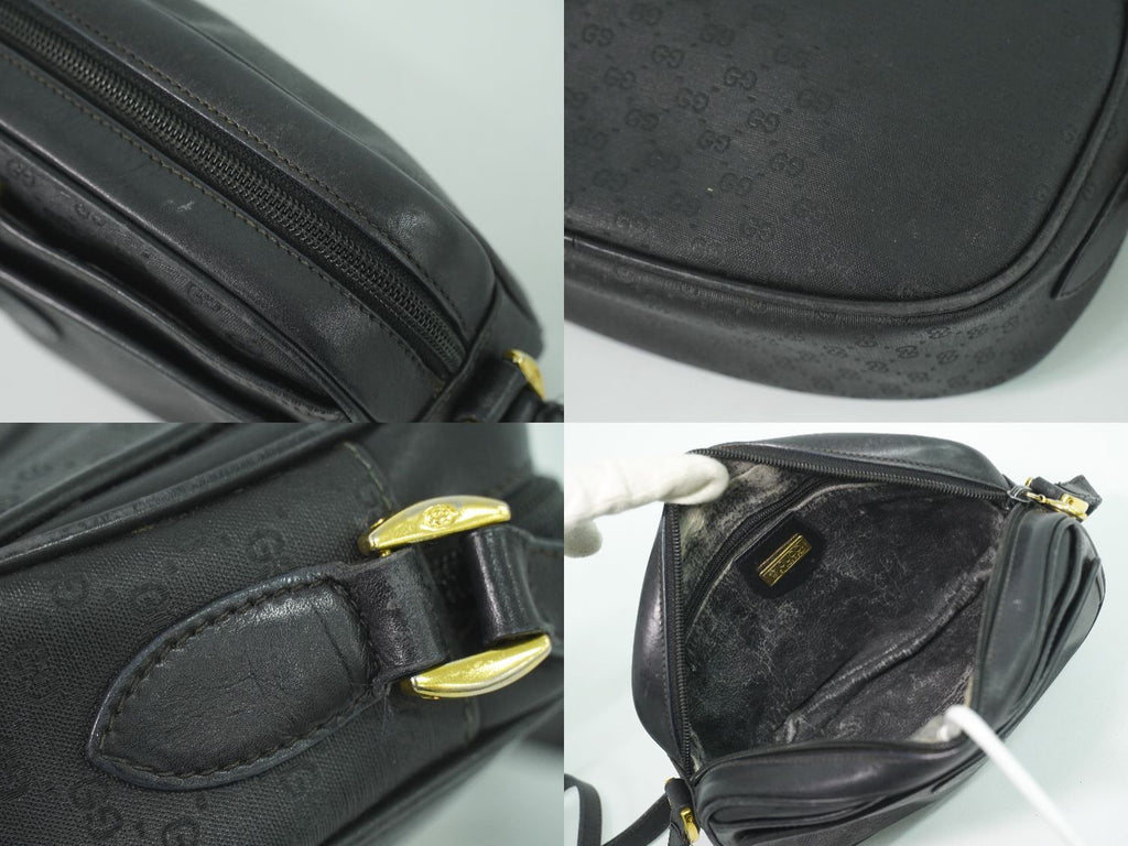 Gucci Micro GG Shoulder Bag Pochette Black — view 8