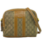 Gucci GG Supreme Shoulder Bag Pochette Brown