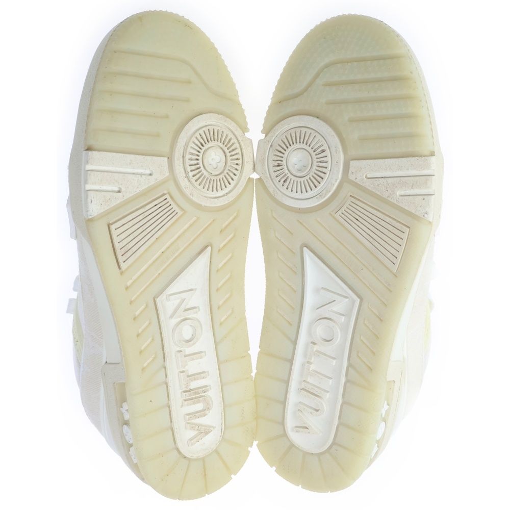 Louis Vuitton LV Trainer Monogram Line Low Cut Sneakers Beige — view 5