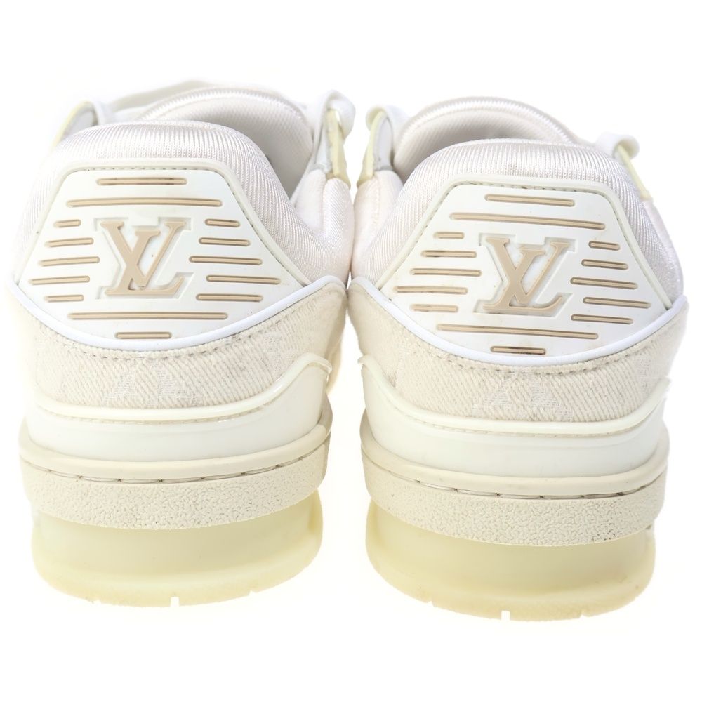 Louis Vuitton LV Trainer Monogram Line Low Cut Sneakers Beige — view 3
