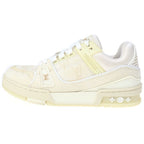Louis Vuitton LV Trainer Monogram Line Low Cut Sneakers Beige