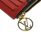 Louis Vuitton Monogram Post Cult Romy Rouge Fragment Case Card Coin Brown Red — view 5