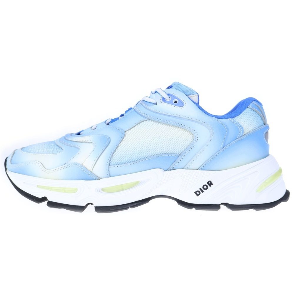 Dior Cd1 Tie Dye Technical Low Cut Sneakers Blue