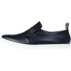 Hermes Perforated Leather Low Cut Sneakers Slip on Black