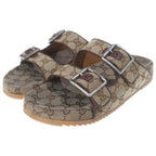Gucci GG Canvas Strap Slide Sandals Beige — view 2
