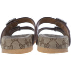 Gucci GG Canvas Strap Slide Sandals Beige — view 3