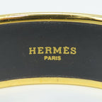 Hermes Bracelet Enamel GM Metal Blue Gold Multicolor Bangle Cloisonne — view 6