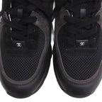 Chanel CC Logo Mesh Sneakers Black — view 3