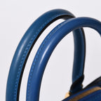 Louis Vuitton Pont Neuf Handbag Epi Leather Blue Gold — view 7