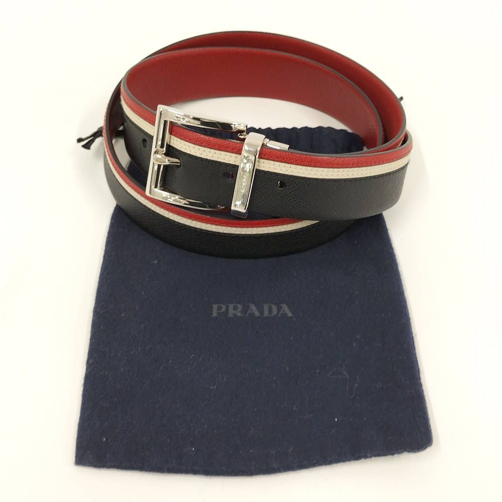 Prada Belt Leather Belts Black — view 8