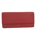 Celine Wallet Leather Red