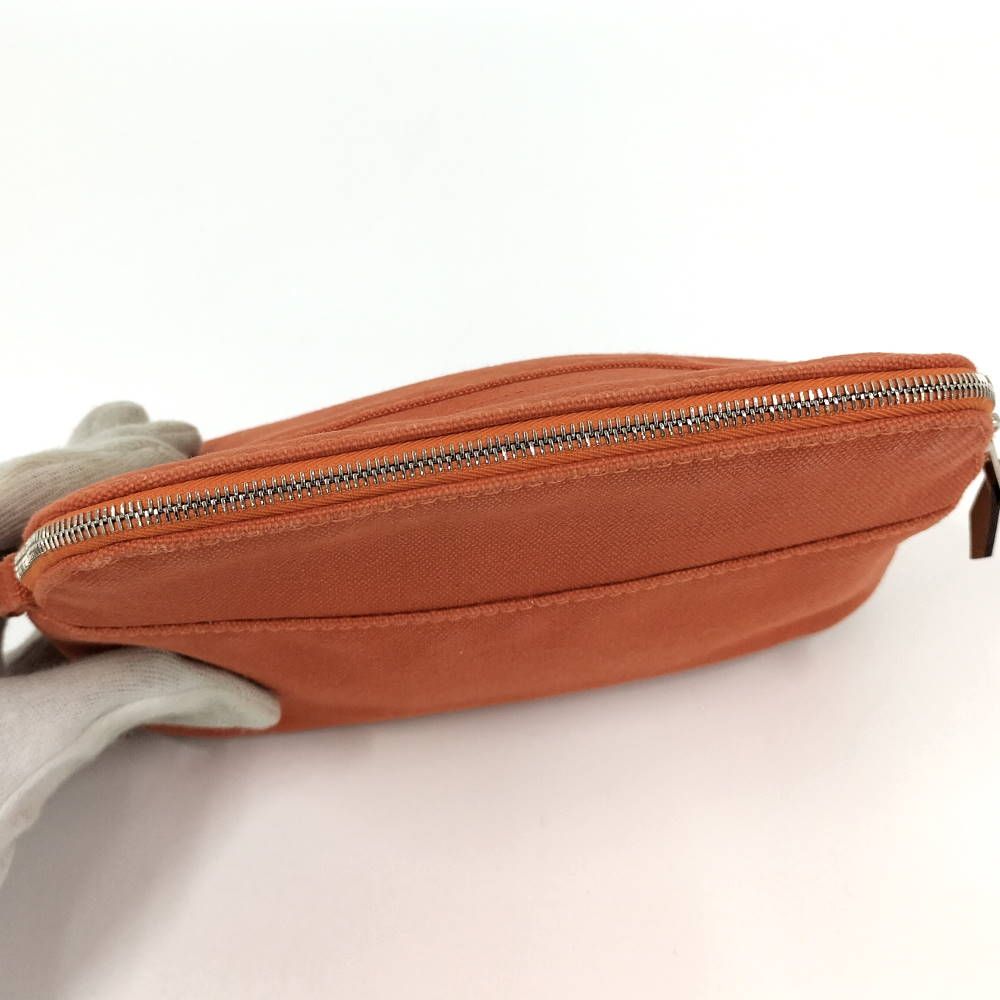 Hermes Bolide Pouch 20 Mini Canvas Orange — view 6