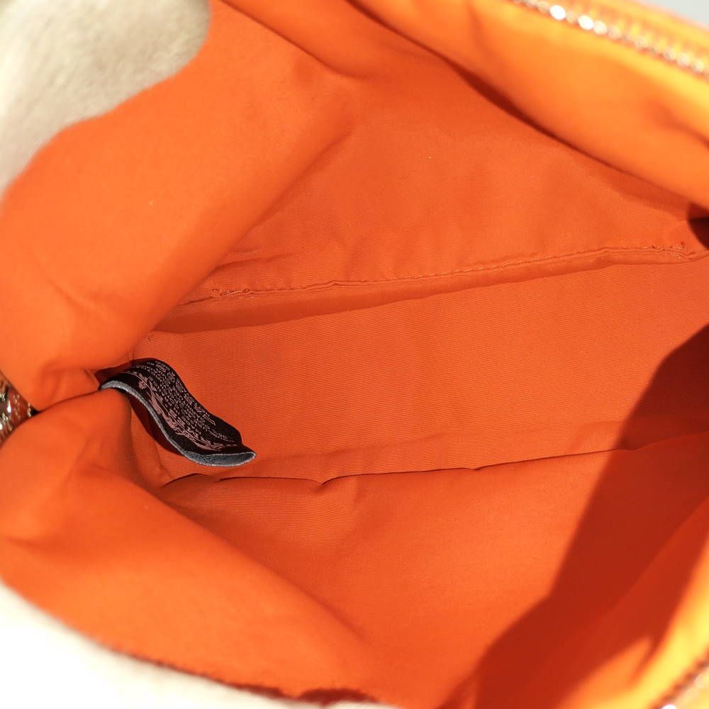 Hermes Bolide Pouch 20 Mini Canvas Orange — view 9