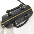 Celine Bag Cuir Triomphe Small Boston Leather Black — view 8