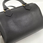 Celine Bag Cuir Triomphe Small Boston Leather Black — view 6