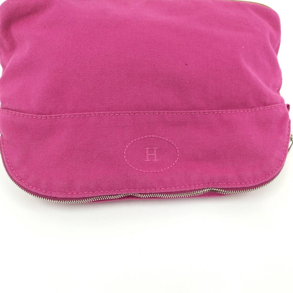 Hermes Bolide Pouch 25 Canvas Pink — view 6