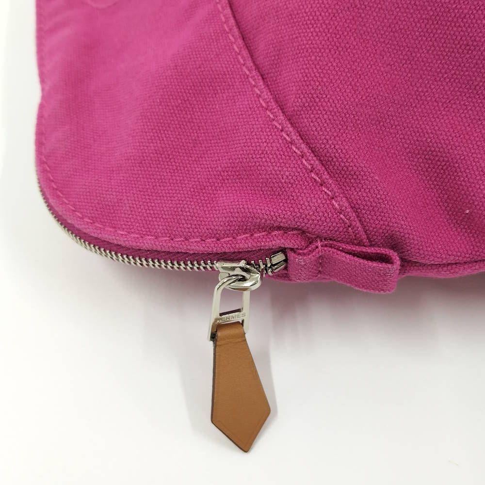 Hermes Bolide Pouch 25 Canvas Pink — view 7