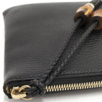 Gucci Bamboo Clutch Leather Black — view 7