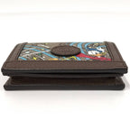 Gucci Disney Donald Duck Compact Wallet GG Supreme Leather Brown — view 6