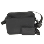 Louis Vuitton Trio Messenger Shoulder Bag Monogram Shadow Leather Black