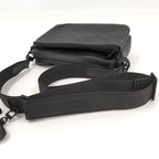 Louis Vuitton Trio Messenger Shoulder Bag Monogram Shadow Leather Black — view 4