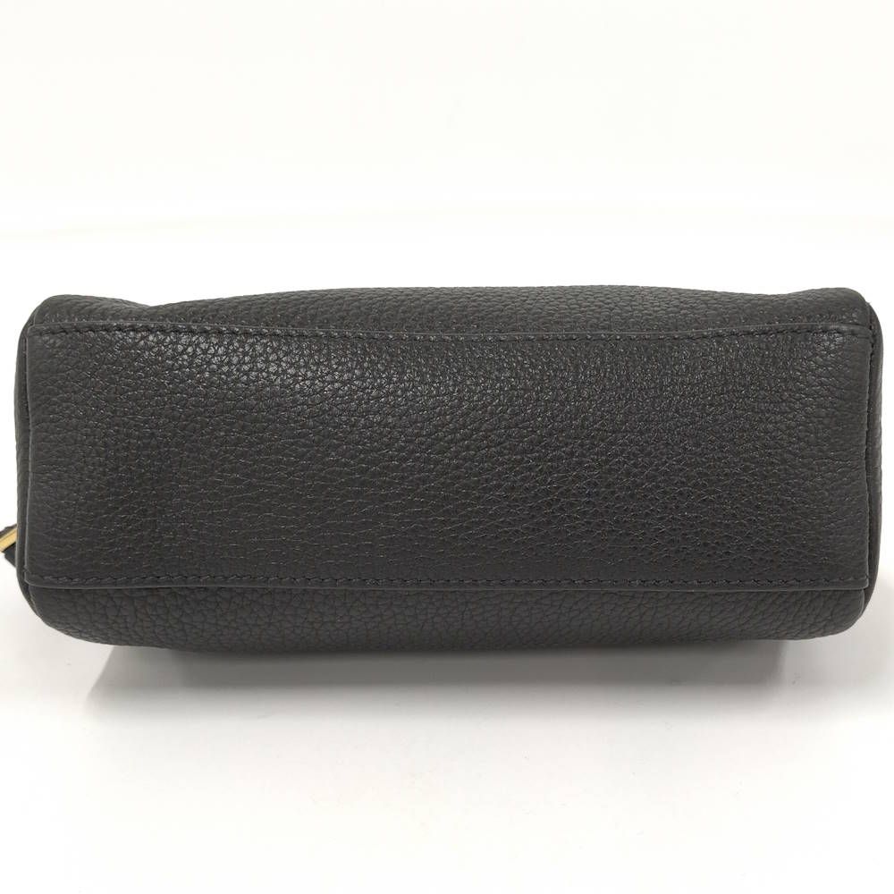 Prada Vitello Daino Leather Pouch Nero — view 9